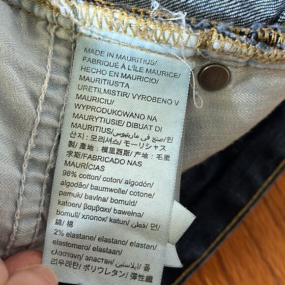 CALVIN KLEIN Straight Distressed Blue Jeans | Size 34 x 32 - Picture 10 of 10